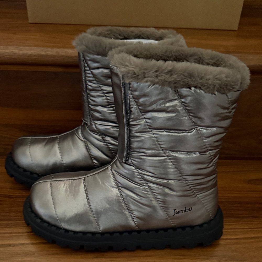 Jambu Icicle Women's Metallic Gunmetal Winter Boots